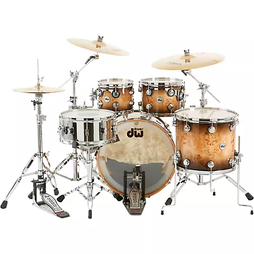 DW SSC Collector's Series 4-Piece Exotic Maple Shell Pack With 22