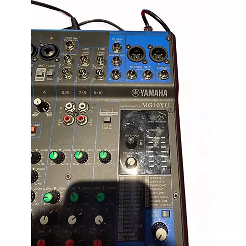 Used Yamaha MG10XU 10 Channel Mixer with Effects Unpowered Mixer