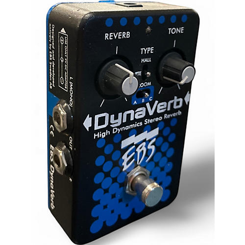 Used EBS DynaVerb High Dynamics Stereo Reverb Bass Effect Pedal