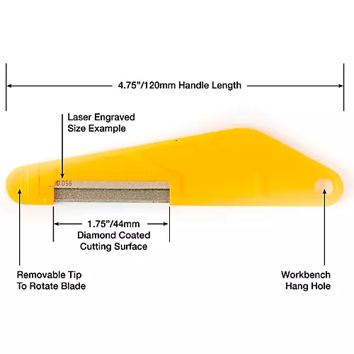 Music Nomad 6-peice Electric Guitar Diamond Coated Nut File Set - Super Light Strings