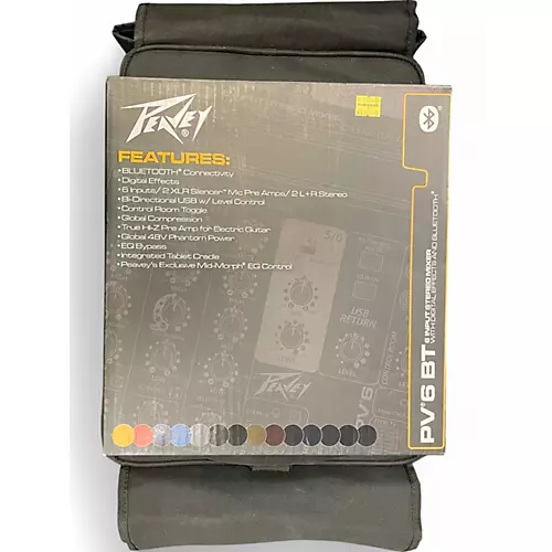 Used Peavey pv6 bt Unpowered Mixer