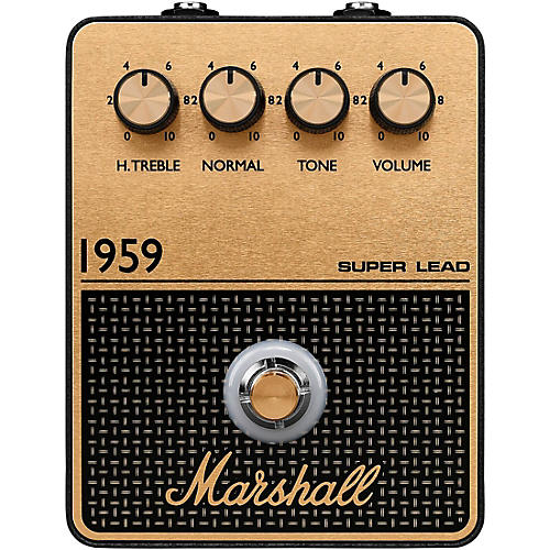 Marshall 1959 Vintage Overdrive and Crunch Effects Pedal Black and Gold