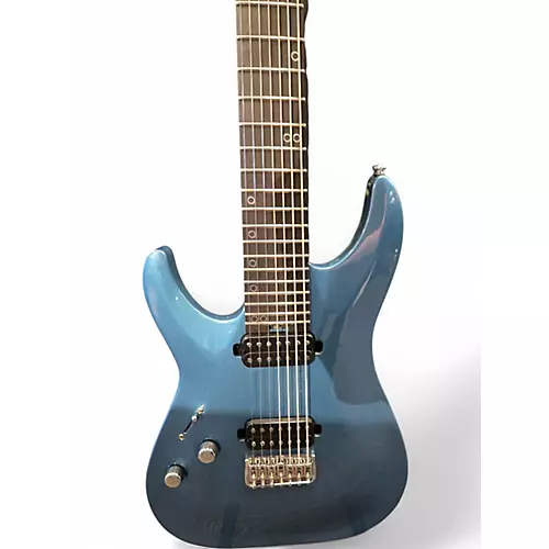 Used Schecter Guitar Research AM-7 LH COBALT SLATE Solid Body Electric Guitar COBALT SLATE
