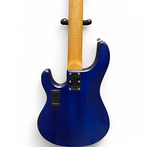 Used Sterling by Music Man Ray5 5 String Blue Electric Bass Guitar Blue