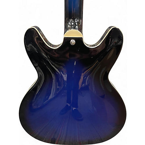 Used Kagstrom Super Viking Blue Burst Hollow Body Electric Guitar Blue Burst