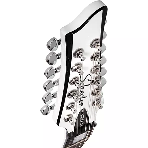 Schecter Guitar Research Stargazer-12 String Left Handed Electric Guitar Gloss White