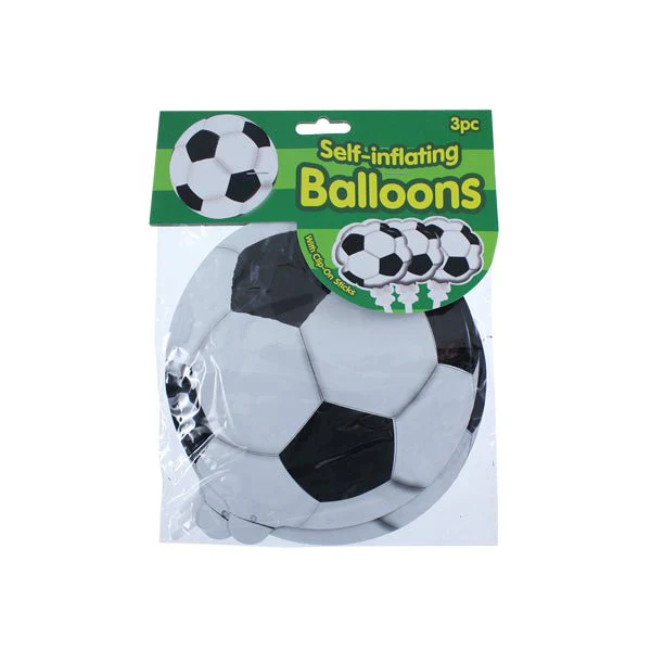 Self Inflating Balloon Football 3 Pk