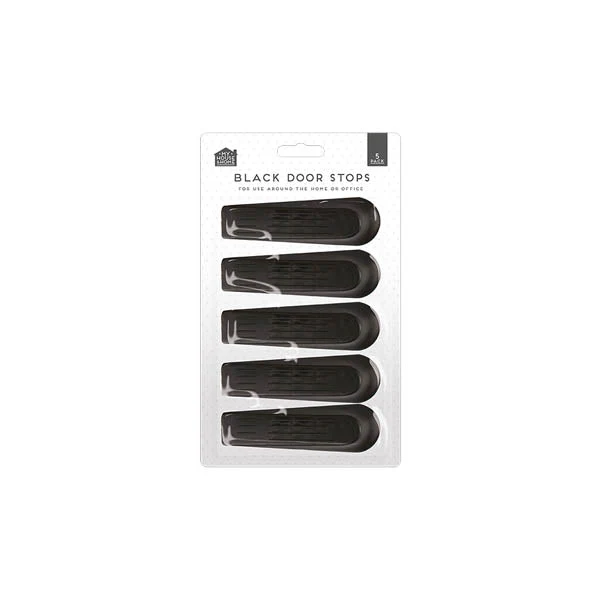 Black Door Stops 5 Pack