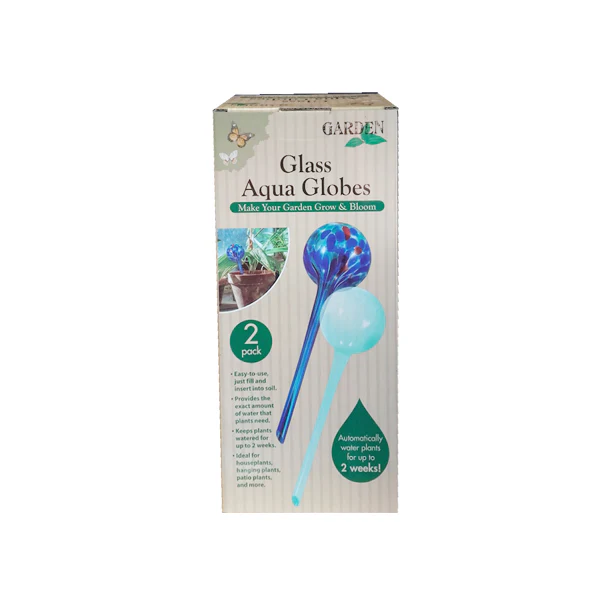 Glass Aqua Globe 2PK