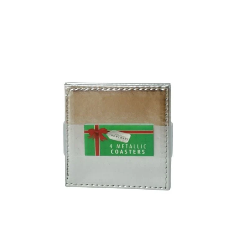 Metallic Coaster 4 Pk