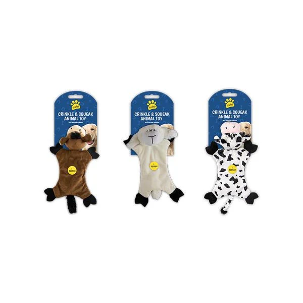 Kingdom Crinkle & Squeak Animal Toy