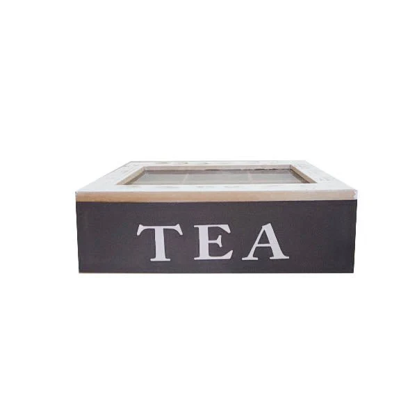 Wooden Tea Box 6 Compartment