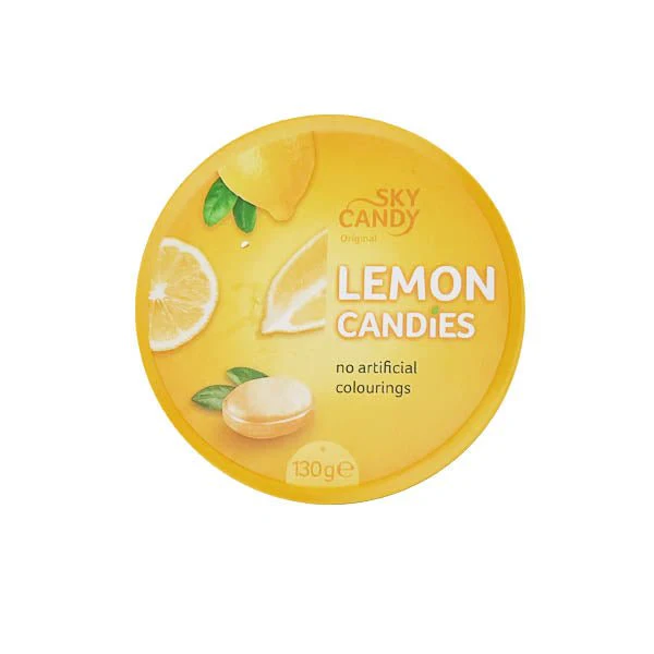 Sky Candy Lemon Candies Tin 130g