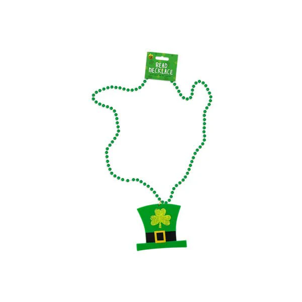 Lucky Land Hat Pendant Bead Necklace