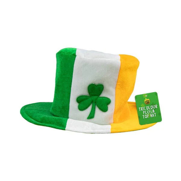 Lucky Land Tricolour Plush Top Hat