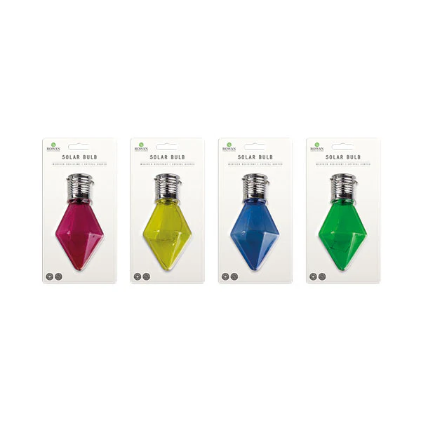 Rowan Crystal Shaped Solar Bulb