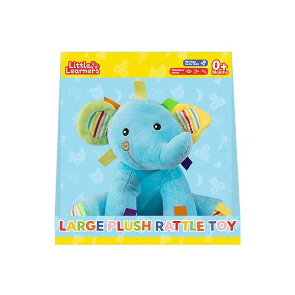 Large Plush Rattle Toy