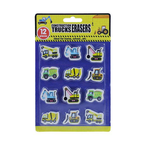 Novelty Erasers 12PK