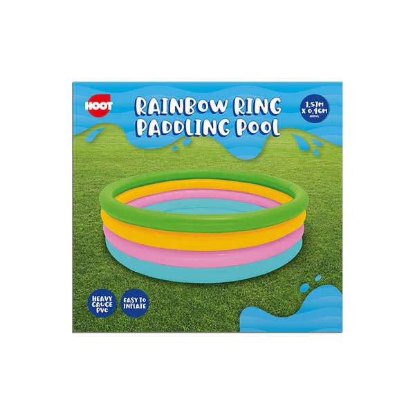 Hoot Rainbow Ring Paddling Pool 1.57x0.4
