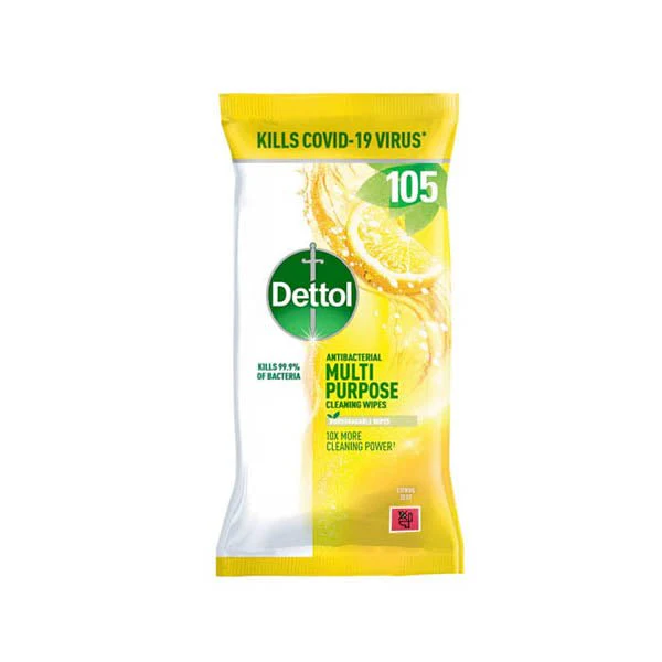 Dettol Multi Purpose Wipes Citrus 105s
