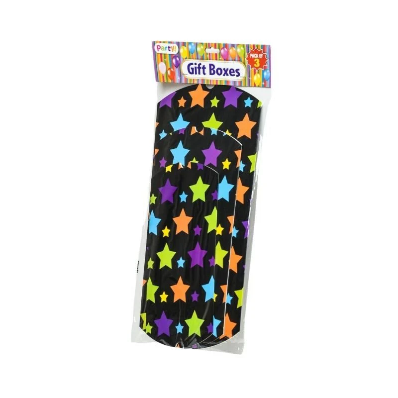 Party Gift Boxes 3 Pk
