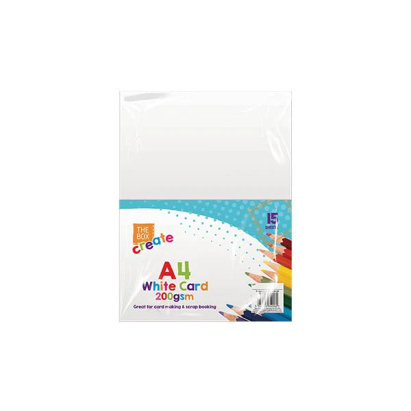 A4 White Card 15 Sheets