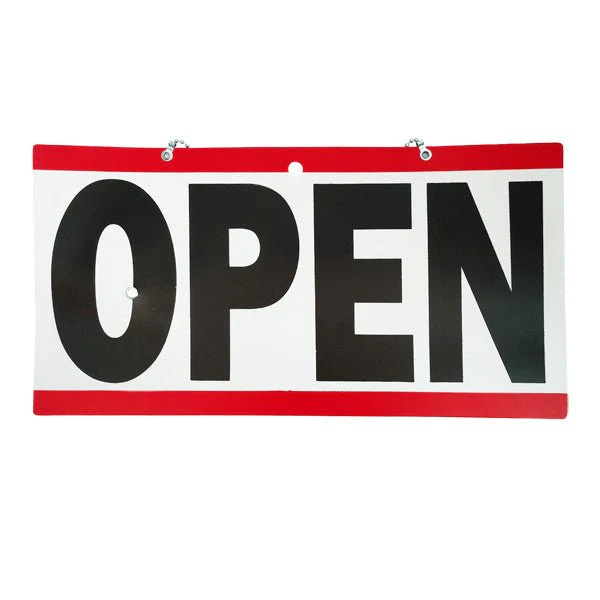 Open/closed Clock Sign