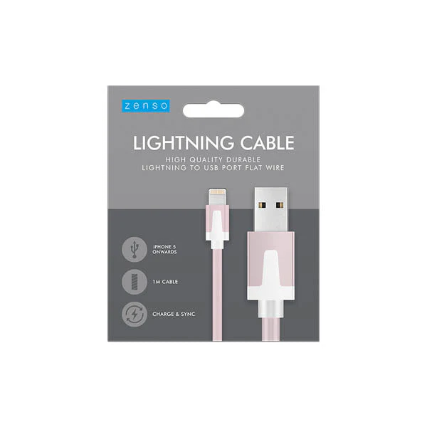 Zenso Lightning Cable To Usb 1 Metre