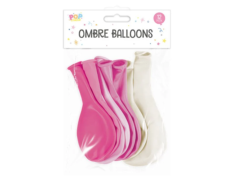 Pop Party Ombre Balloon Set – 12 Pk