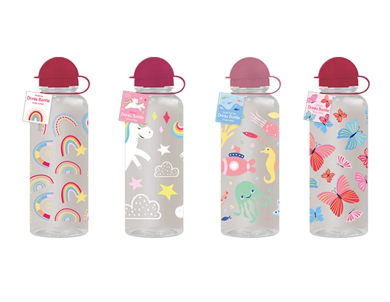 Girls Printed Drinks Bottle 600ml