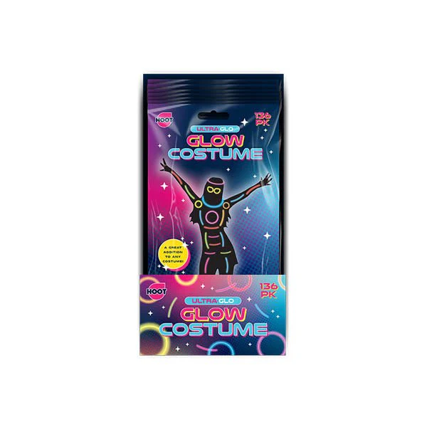 Hoot Ultra Glo Glow Costume 136 Pack