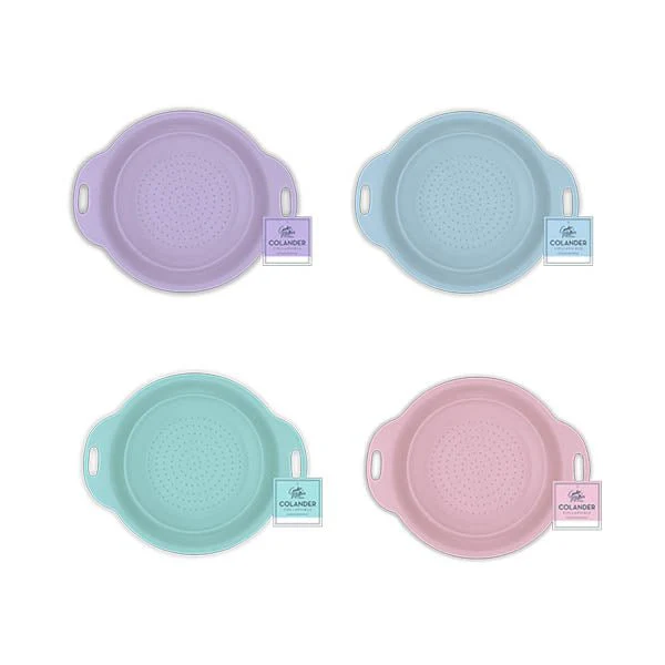 Cooke & Miller Pastel Colander Collapsib