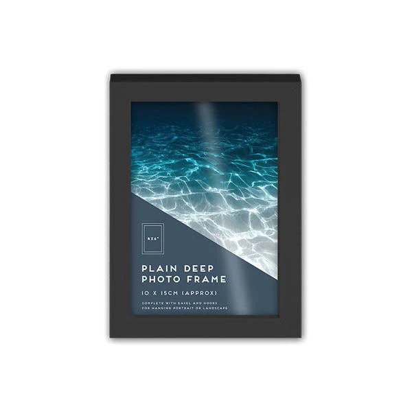 Black Deep Photo Frame 4x6 Inch