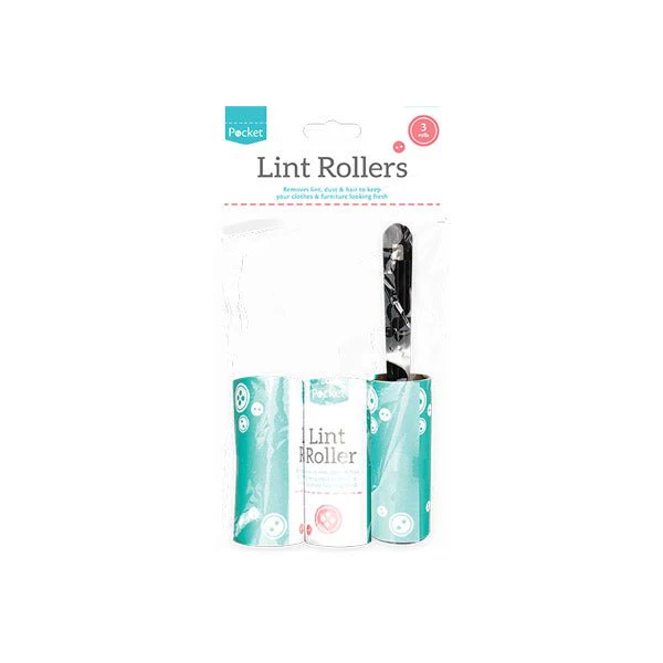 Pocket Lint Rollers 3 Pack