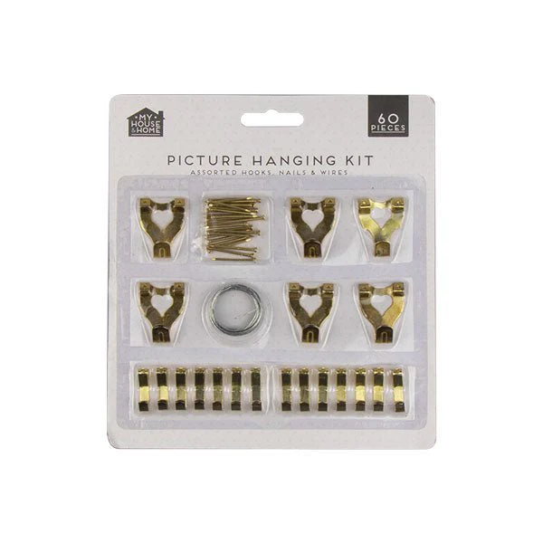 House & Home Picture Hanging Kit 60 Pce