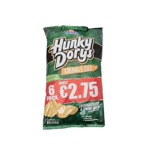 Hunky Dorys Cheese&onion 6PK