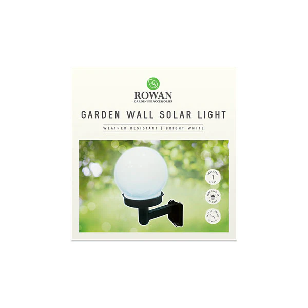 Rowan Solar Garden Wall Light