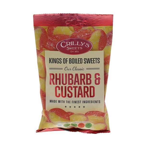 Crillys Rhubarb & Custard 100g