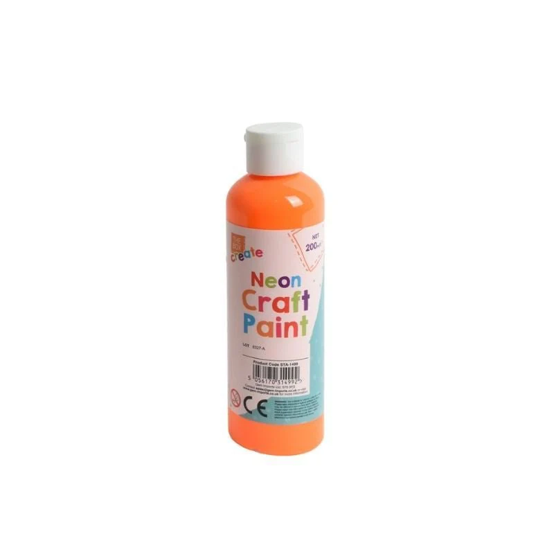 The Box Create Neon Craft Paint 200ml