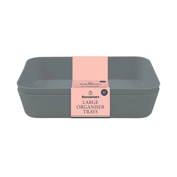 Storesmart Large Organiser Trays 2 Pack
