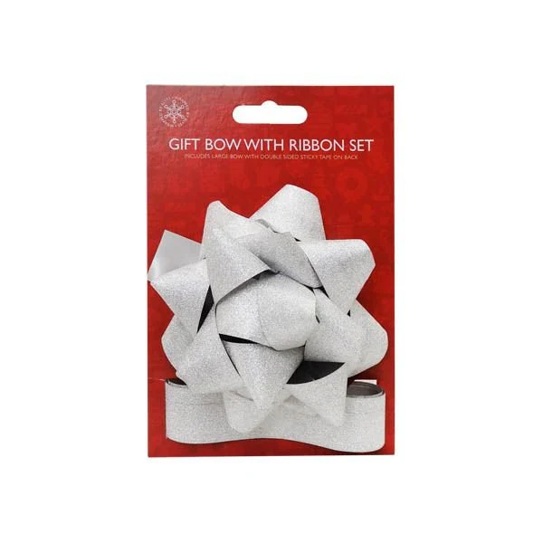 Gift Bow With Ribbon Set