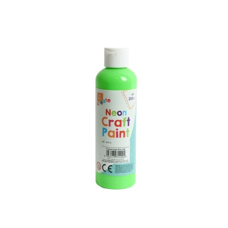 The Box Create Neon Craft Paint 200ml