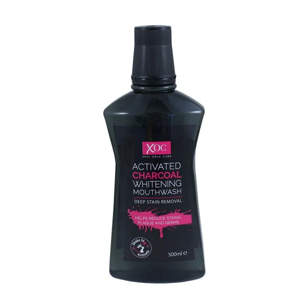 XOC CHARCOAL WHITENING MOUTH WASH 500ml