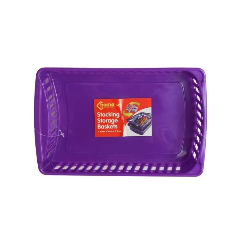 Stacking Storage Baskets 2 Pk