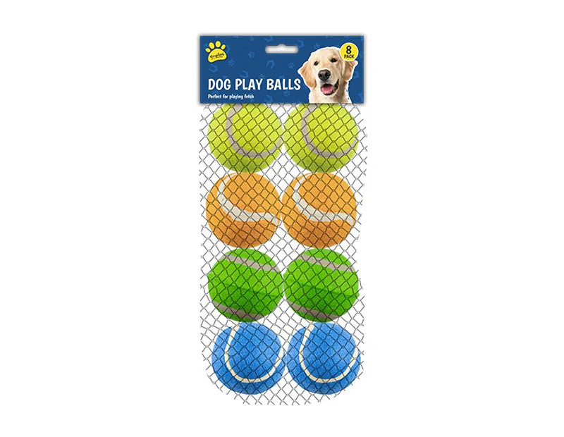 Kingdom Dog Play Balls 8 Pack