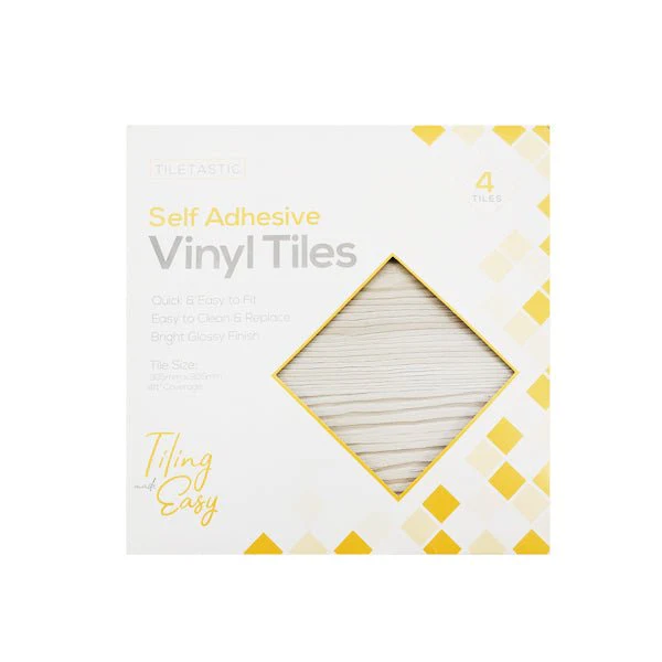 Tiletastic Self Adhesive Tiles Grey Wood