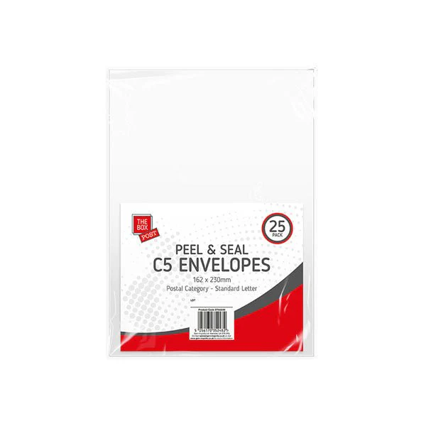 The Box Post Peel & Seal C5 Envelopes