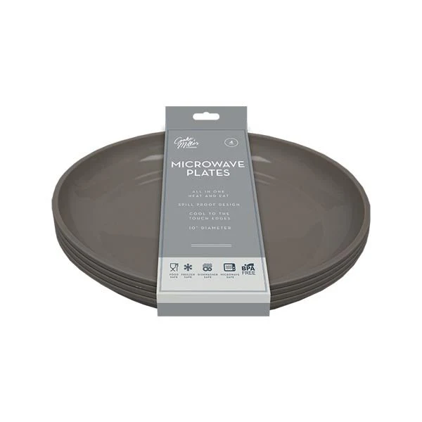 Cooke & Miller Microwave Plates 4 Pack