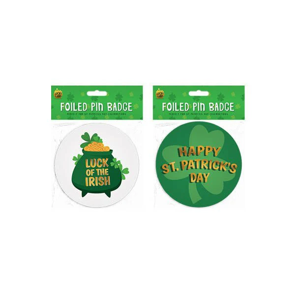 Lucky Land Foiled Pin Badge