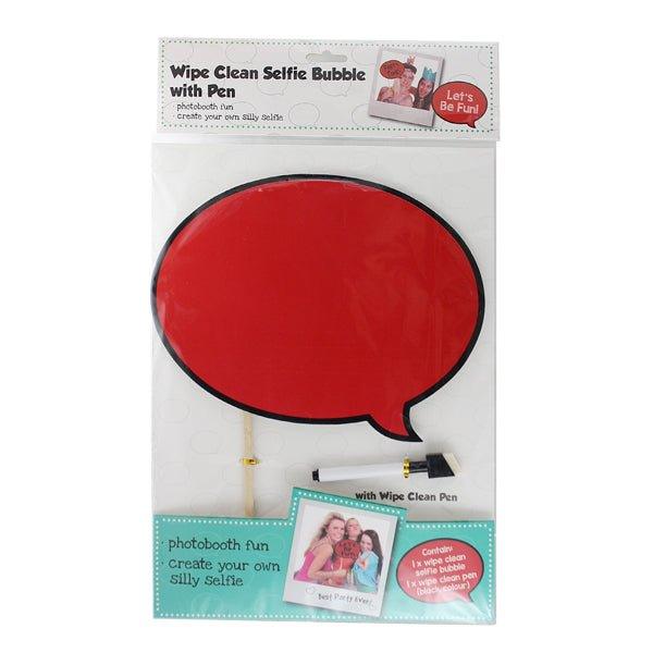 Wipe Clean Selfie Bubble & Pen